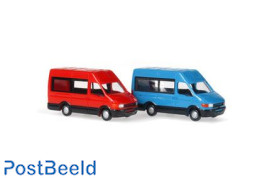 Iveco Daily - Set of two - Red and Blue