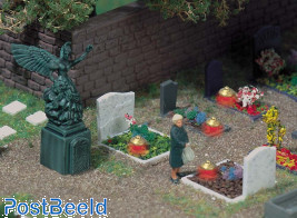 Graves with lamps