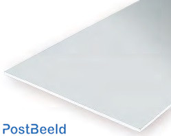 EVERGREEN GLADDE PLAAT 152X292 MM - WIT 0.3 - 4 STUKS