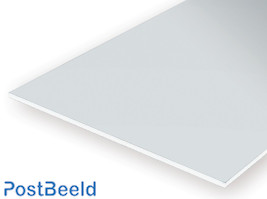 EVERGREEN GLADDE PLAAT 152X292 MM - WIT 2.5 - 1 STUK