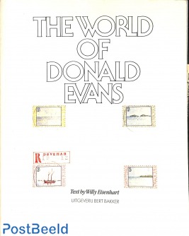 The world of Donald Evans, 174p, art in stamp formats