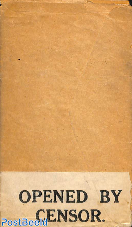 Censored letter, including letter, from England 