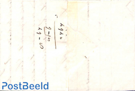 Folding letter from Dordrecht to Utrecht par Couvert
