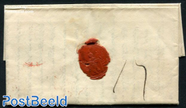 Folding letter from Culemborg to Haarlem via Utrecht