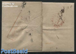 Folding letter from Arnhem to The Hague