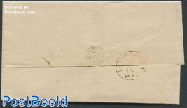 Folding cover to Leeuwarden with a Rotterdam mark