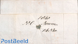 Folding letter from Amsterdam to Schiedam