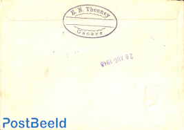 Registered letter to Holland with s/s