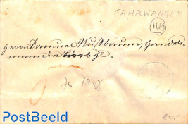 folding letter from Fahrwangen