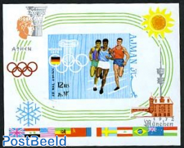 Olympic games s/s, imperforated