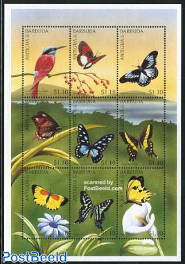 Birds & butterflies 9v m/s, Merops nubicus