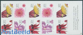 Wild flowers booklet of 10 stamps