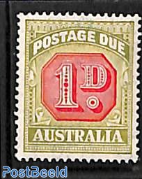 1d, postage due, stamp out of set