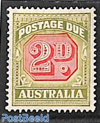 2d, postage due, stamp out of set