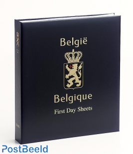Luxus Binder Briefmarken Album Belgien Ersttagsblätter