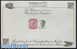 Special sheet Belgica 90 (no postal value)