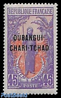 45c, Stamp out of set