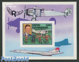 Aviation history s/s imperforated
