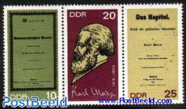 Karl Marx 150th birth anniversary 3v [::]