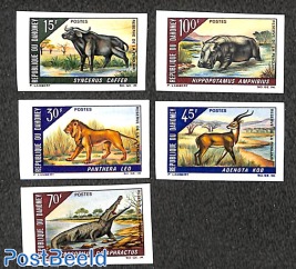 Animals 5v, imperforated