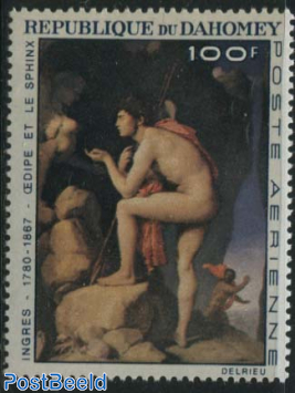 100f, Ingres painting, Stamp out of set