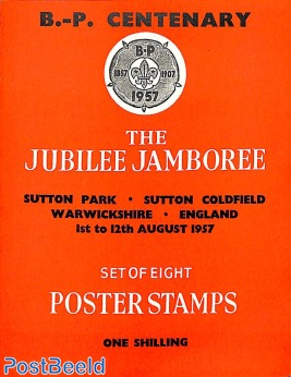 Booklet with Jubilee Jamboree seals 1957
