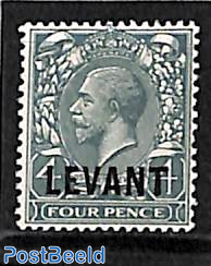 Levant, 4p, Stamp out of set