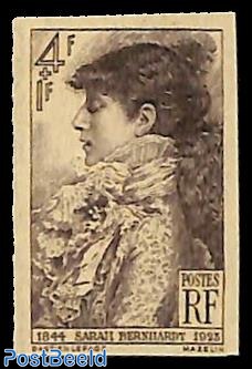 Sarah Bernhardt 1v, imperforated