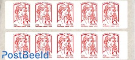 La boutique Web du Timbre, Booklet 10x timbre rouge s-a
