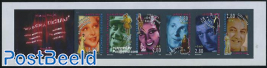 Film stars imperforated booklet pane