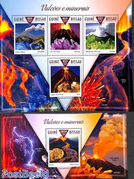 Volcanoes & minerals 2 s/s