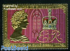 Elizabeth coronation 1v gold