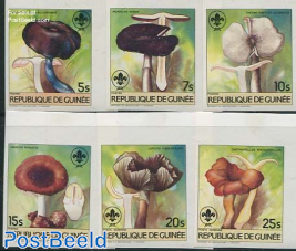 Mushrooms 6v, imperforated
