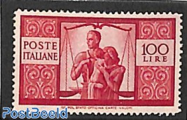 100L, perf. 14, Stamp out of set