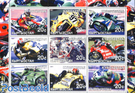 Motorcycles 9v m/s, NO OFFICIAL STAMPS, not valid for postage