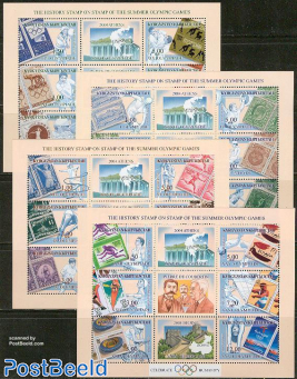 Olympic stamps 4x6v m/s