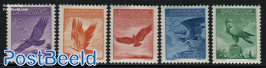 Airmail definitives, Eagle 5v