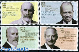 100 Years stamps 4v