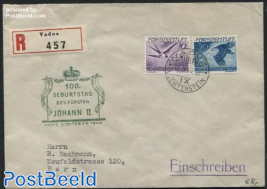 Registered letter to Bern