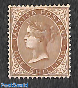 1Sh, WM multiple CA-Crown, Stamp out of set