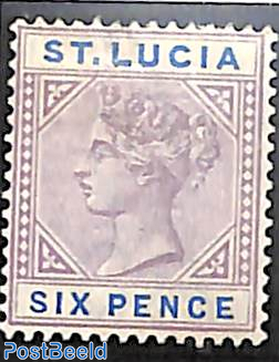 6p, Plate I, Stamp out of set
