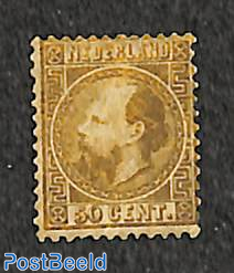50c, Type II, Perf. 12.75:11.75, Stamp out of set