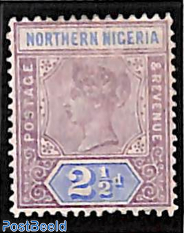 2.5d, Northern Nigeria, Stamp out of set
