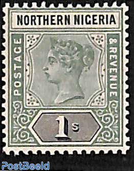 1s, Northern Nigeria, Stamp out of set