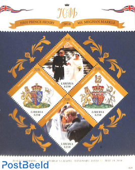 Prince Harry and Meghan Markle wedding 4v m/s