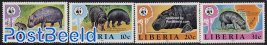 WWF, pygmy Hippopotamus 4v, Rubens painting