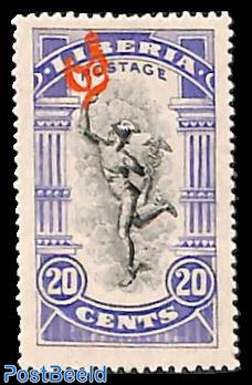 20c, On Service, Stamp out of set