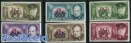 Sir Winston Churchill 6v, imperforated