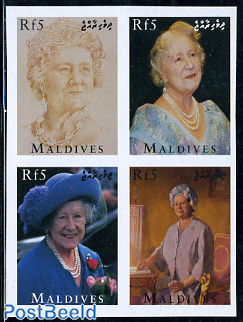 Queen Mother 4v imperforated