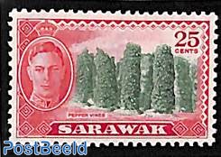 Sarawak, 25c, Stamp out of set